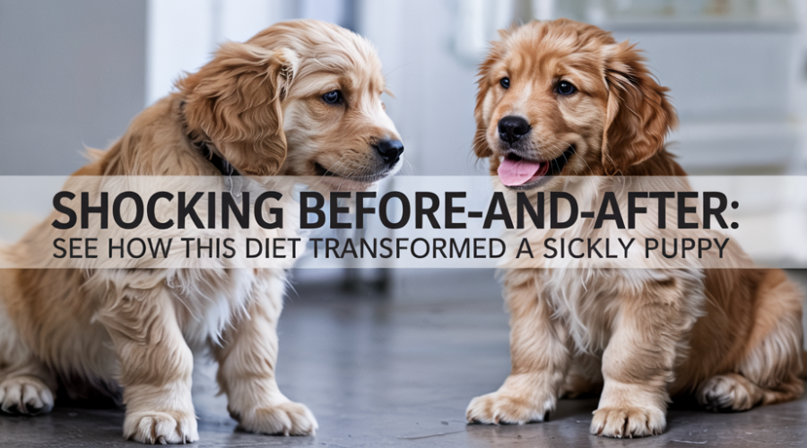 Shocking Before-and-After See How This Diet Transformed a Sickly Puppy